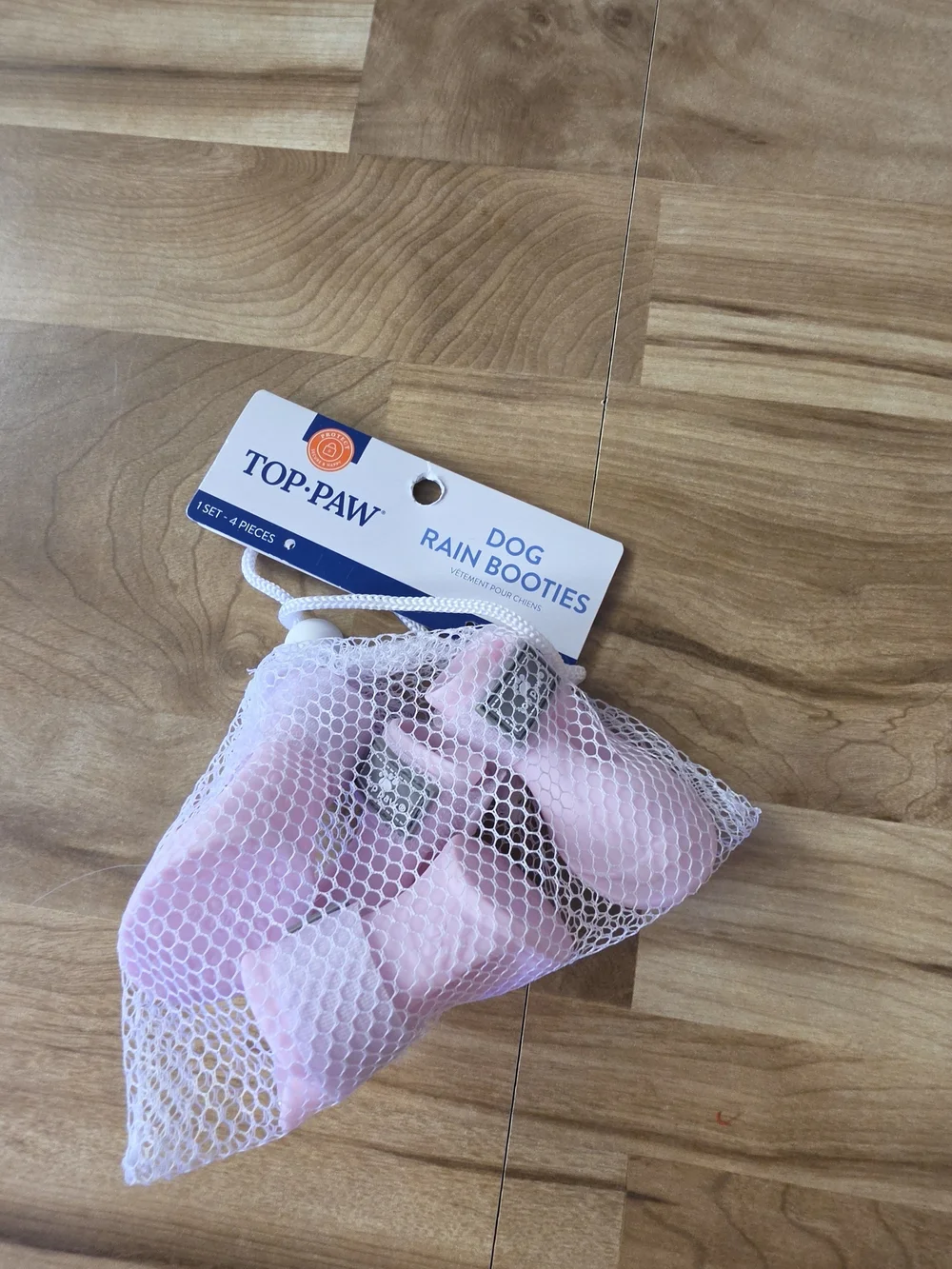 Top Paw Pink Kids Pet Booties Set of 4